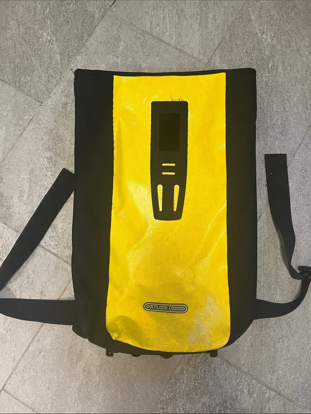 Ortleib Velocity Waterproof Roll-Top Cyclist Biker Backpack Yellow & Black